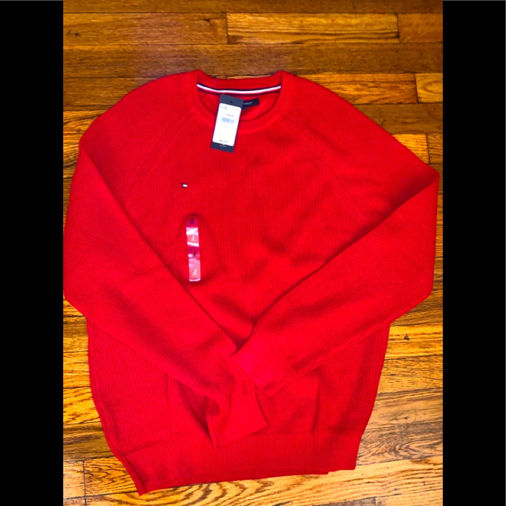 Mens Tommy hillfiger red sweater Size large